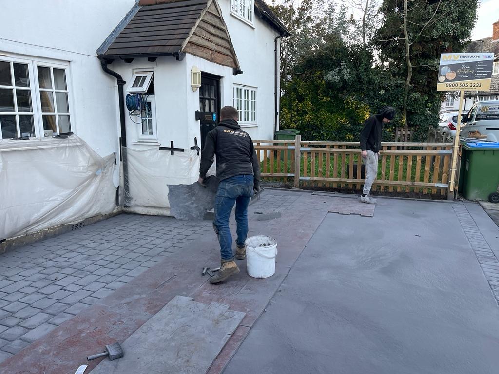 Concrete installation